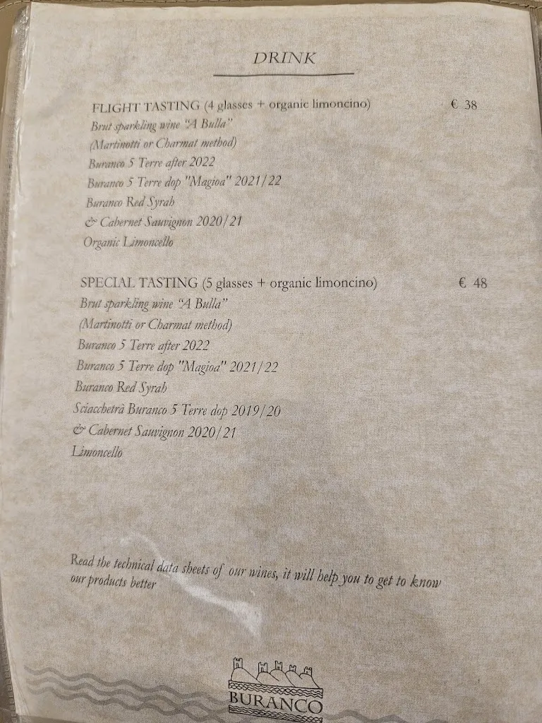 Menu_Buranco Winery_Monterosso al Mare_image_4