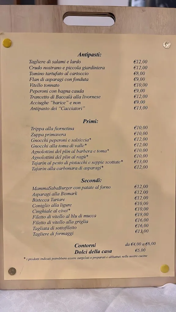 Menu_Ristorante Cacciatori_Osteria dei Cacciatori-Stella_image_1