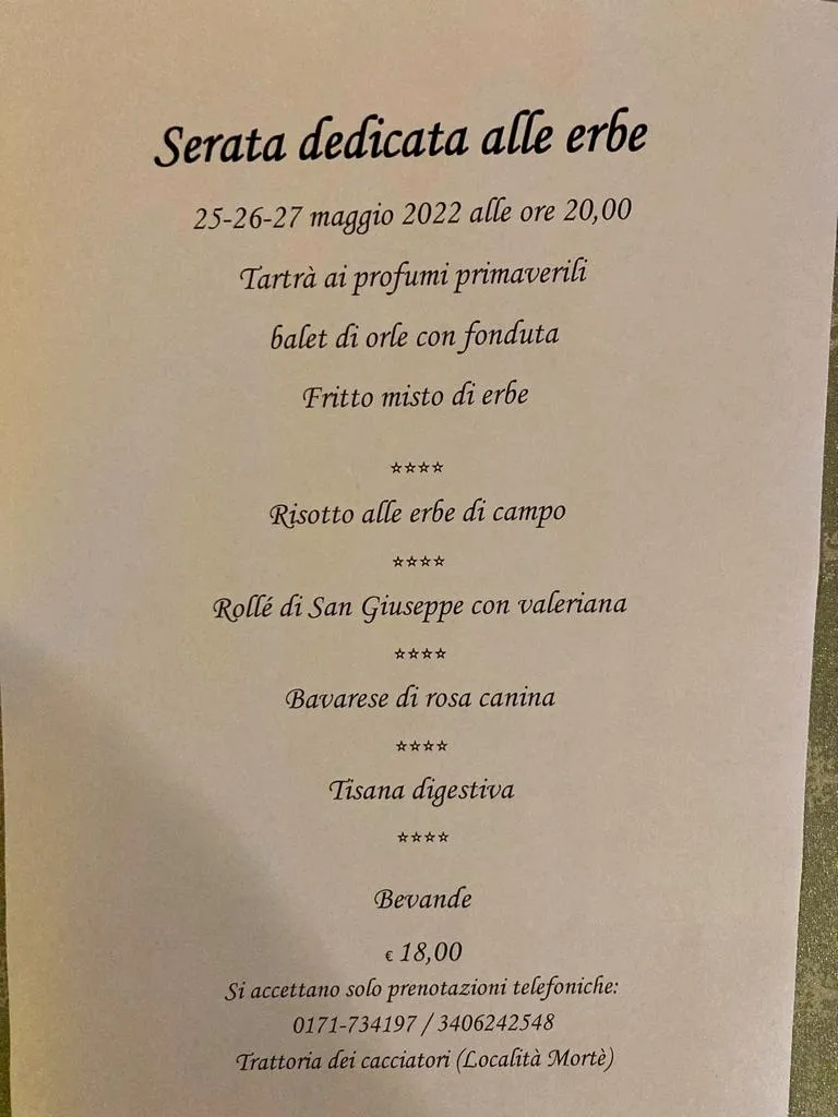 Menu_Trattoria dei Cacciatori_Osteria dei Cacciatori-Stella_image_1