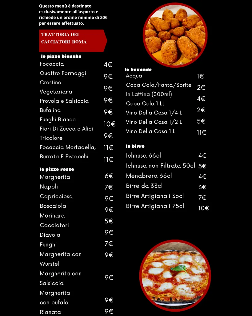 Menu_Trattoria Dei Cacciatori Roma_Osteria dei Cacciatori-Stella_image_2