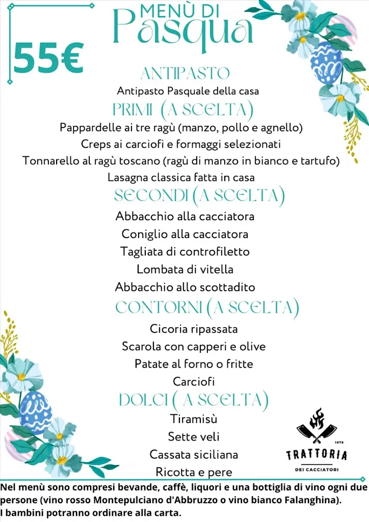 Menu_Trattoria Dei Cacciatori Roma_Osteria dei Cacciatori-Stella_image_3