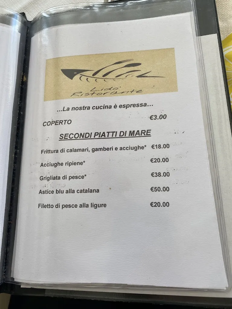 Menu_Lido' Ristorante_Pieve Ligure_image_4