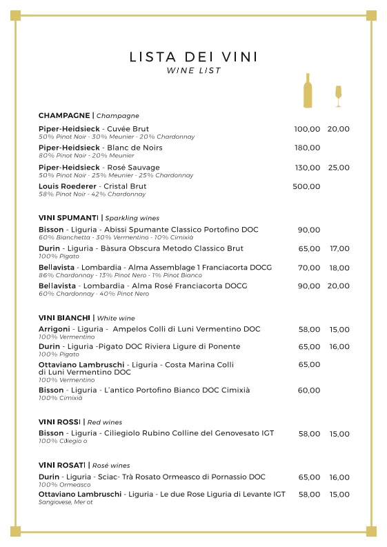 Menu_Vincenzo Dascanio Cafe - Portofino_Portofino_immagine_1