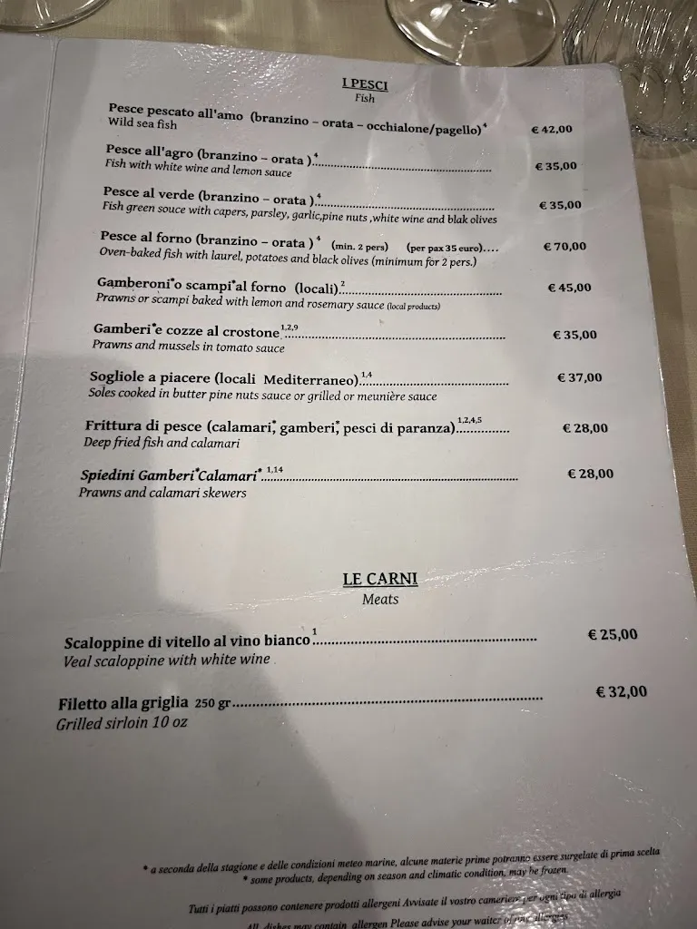 Menu_Ristorante Taverna del marinaio_Portofino_immagine_2