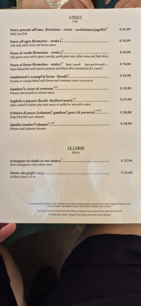 Menu_Ristorante Taverna del marinaio_Portofino_immagine_4