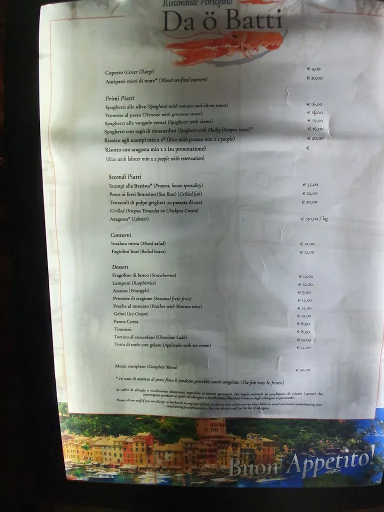 Menu_Ristorante Da Ö Batti Portofino - Ristorante Da Ö Batti_Portofino_image_4