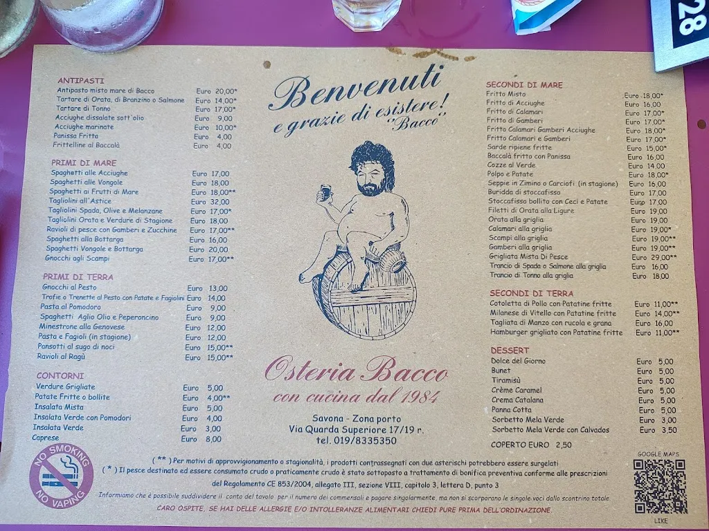 Menü_Osteria Bacco_Provincia di Savona_Bild_4