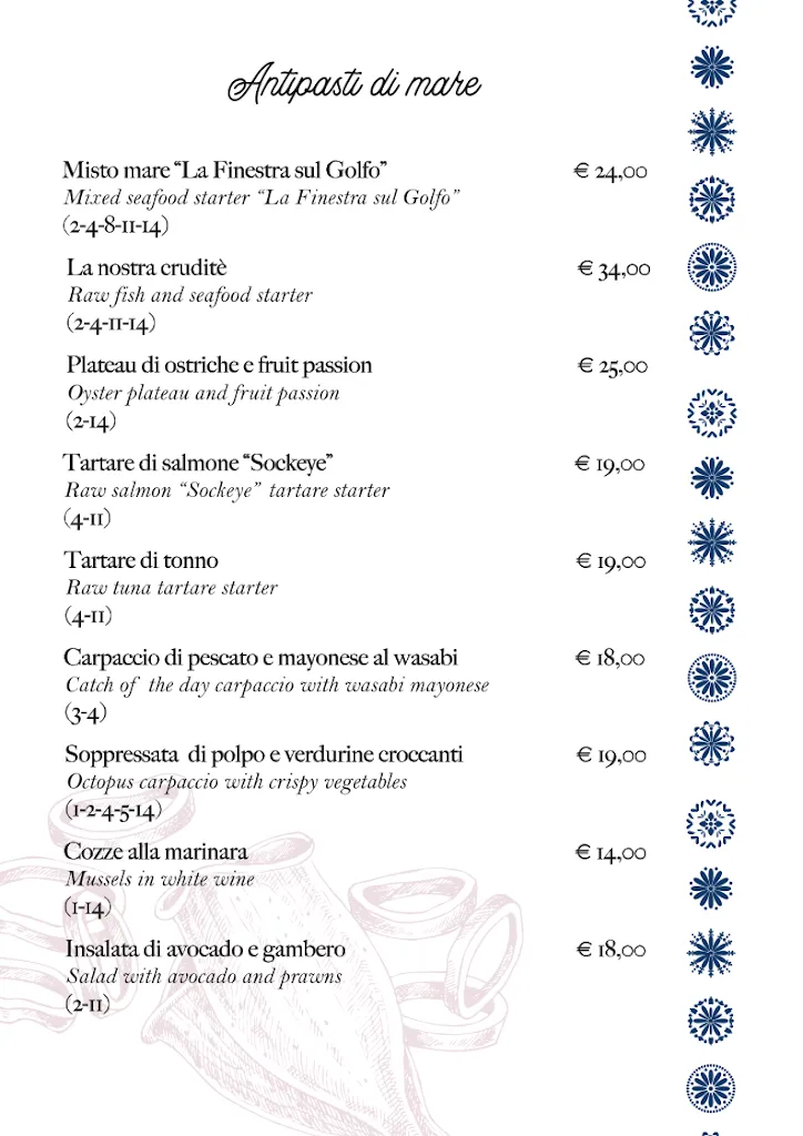 Menu_La Finestra sul Golfo_Recco_immagine_3