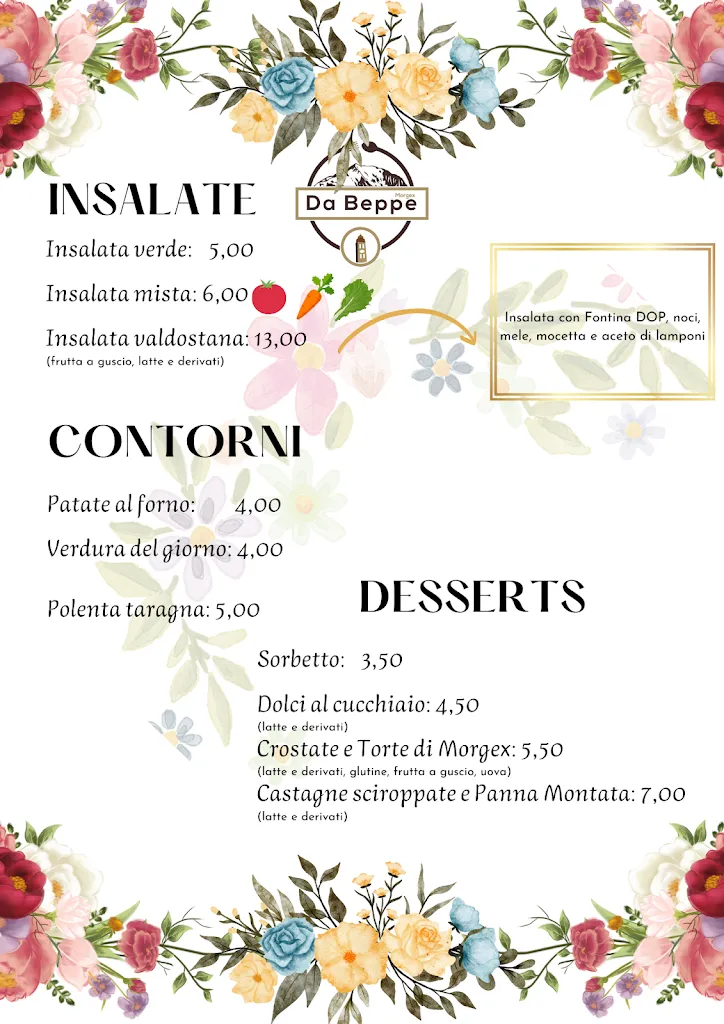 Menu_Ristorante Trattoria Da Beppe_Morgex_image_4