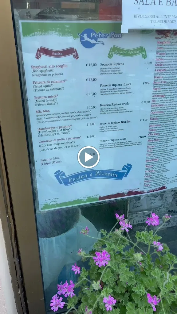 Menu_Peter Pan - Pizzeria Bar_San Lorenzo al Mare_image_1