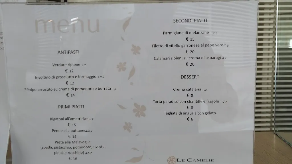 Menu_Ristorante Le Camelie_San Lorenzo al Mare_image_1