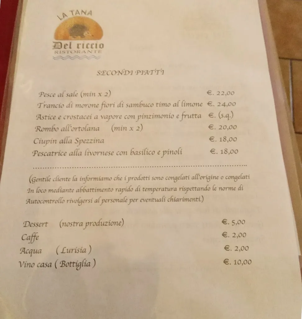 Menu_La Tana Del Riccio_Santo Stefano di Magra_image_2