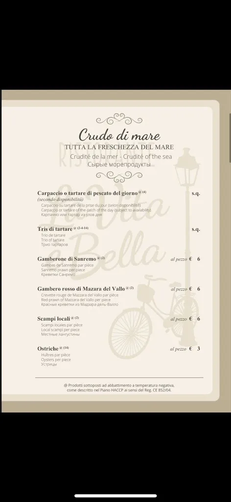 Menu_Ristorante La Vita è Bella_San Remo_image_2