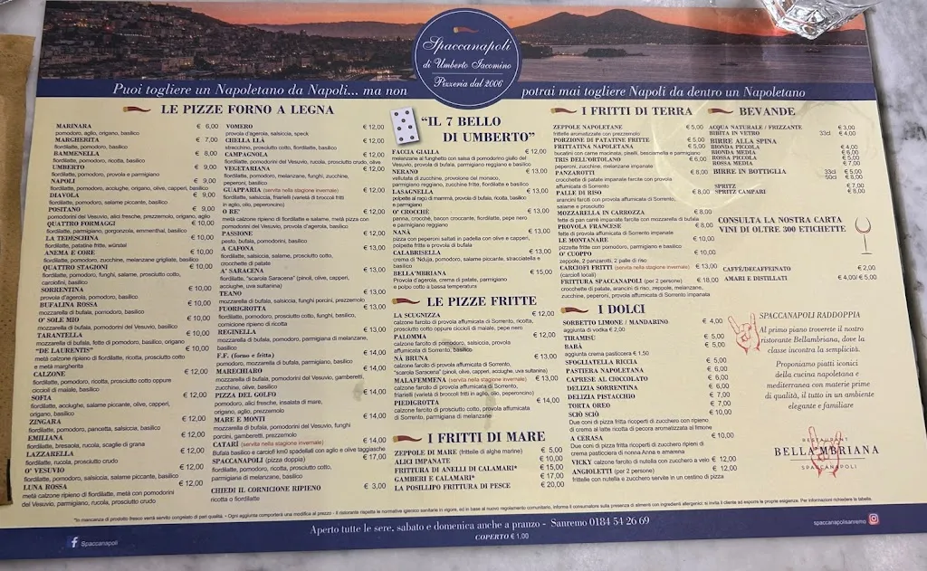 Menu_Spaccanapoli_San Remo_image_1