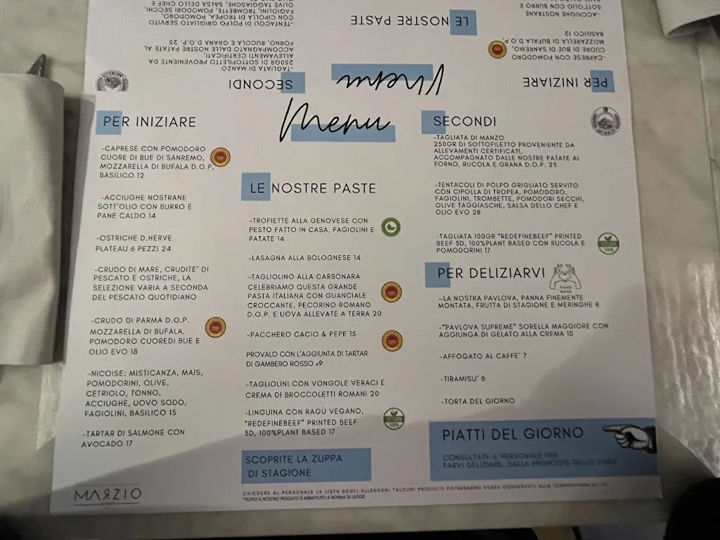 Menu_Marzio Bistrot_San Remo_image_1