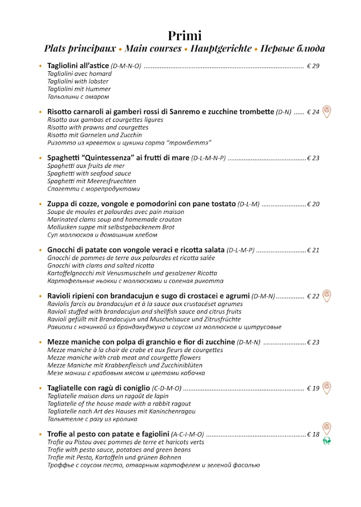 Menu_Quintessenza Restaurant_San Remo_image_2
