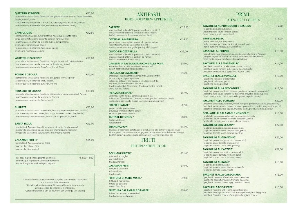 Menu_Ristorante Trattoria Santa Tecla_San Remo_image_1