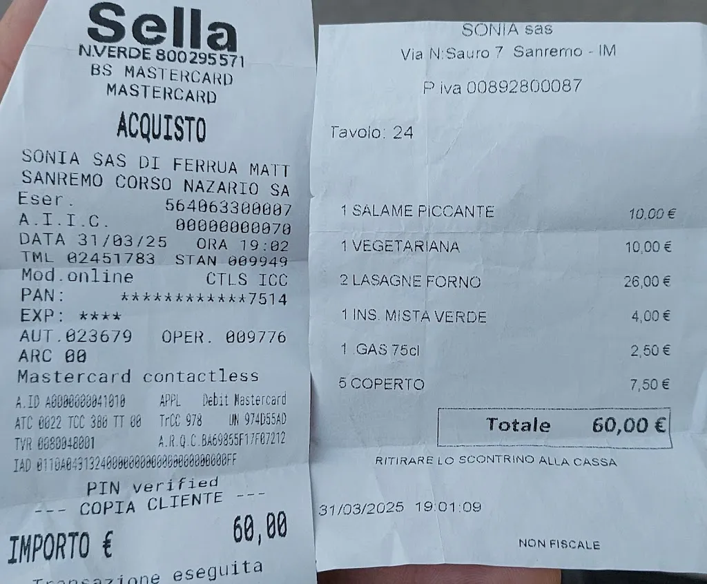 Paweł Kołodziejczyk_Ristorante Trattoria Santa Tecla_San Remo_review