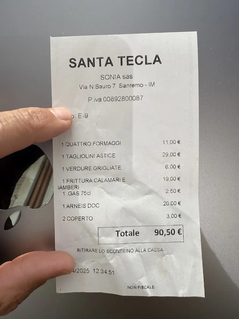 Alexander Lichtenberg_Ristorante Trattoria Santa Tecla_San Remo_review