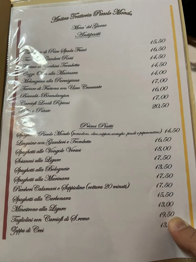 Menu_Ristorante Piccolo Mondo_San Remo_image_2