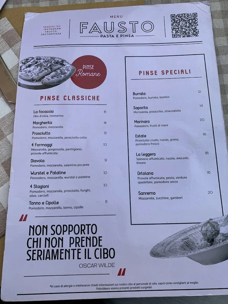 Menu_Fausto Pasta & Pinsa_San Remo_image_1