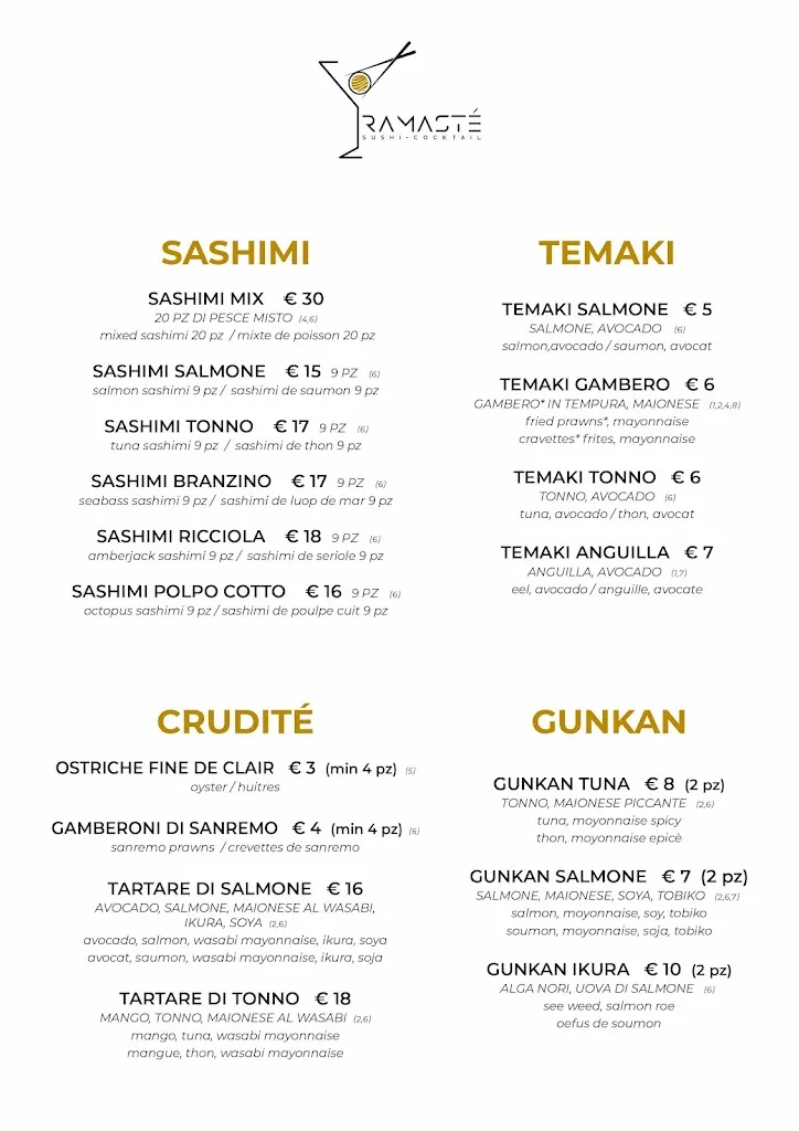 Menu_Ramasté Sanremo_San Remo_image_2