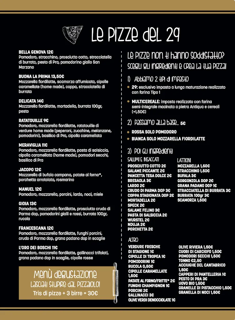 Menu_Pizzeria Al 29_Savignone_image_1