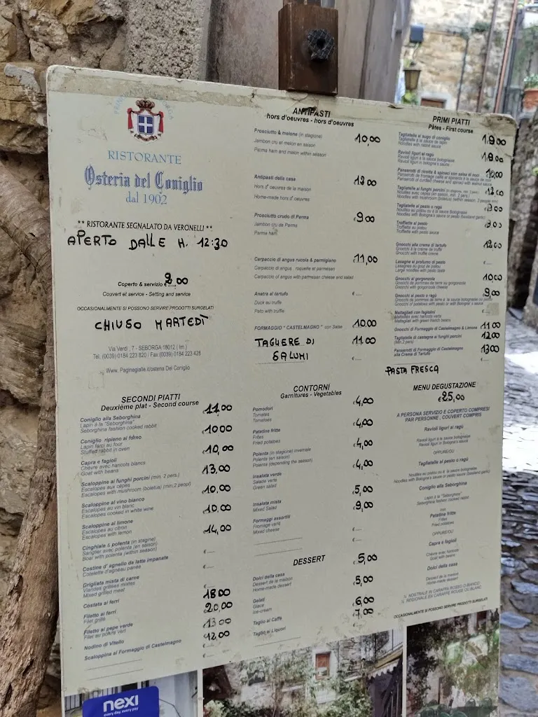 Menu_Hosteria Del Coniglio_Seborga_immagine_1