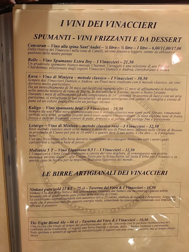 Menu_LA SCIAMADDA DEI VINACCIERI BALLERINI_Sestri Levante_image_2