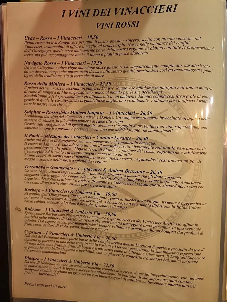 Menu_LA SCIAMADDA DEI VINACCIERI BALLERINI_Sestri Levante_image_4