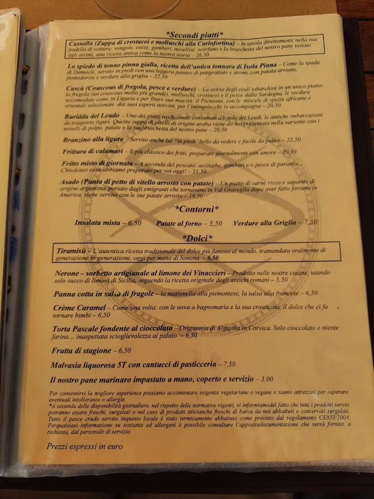 Menu_LA CASA DELLE COMPERE - 150_Sestri Levante_image_2