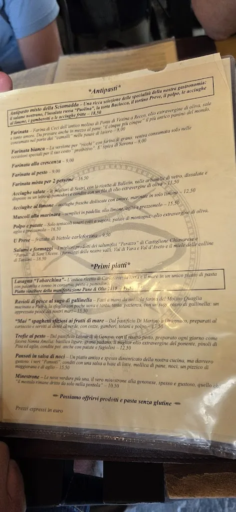 Menu_LA CASA DELLE COMPERE - 150_Sestri Levante_image_3