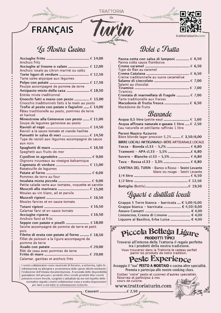 Menu_TRATTORIA da TURIN_Sestri Levante_image_1