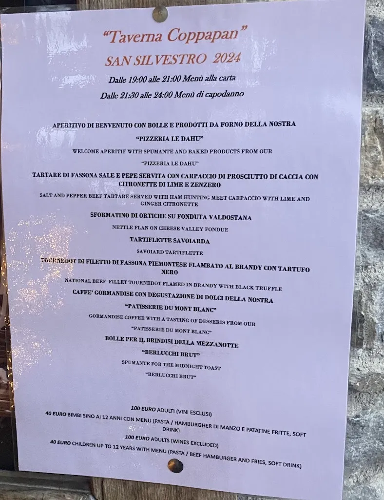 Menu_Taverna Coppapan & Pizzeria Le Dahu_La Thuile_image_1