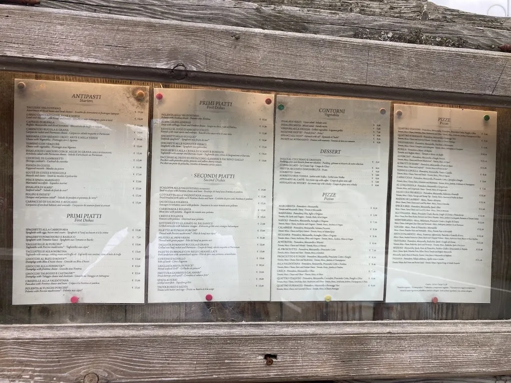 Menu_La Maison de Laurent_La Thuile_image_1