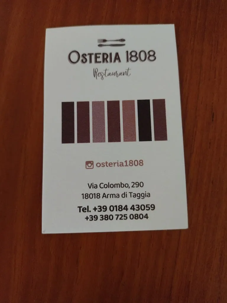 Grayswandir Corwin_Osteria 1808_Taggia_review