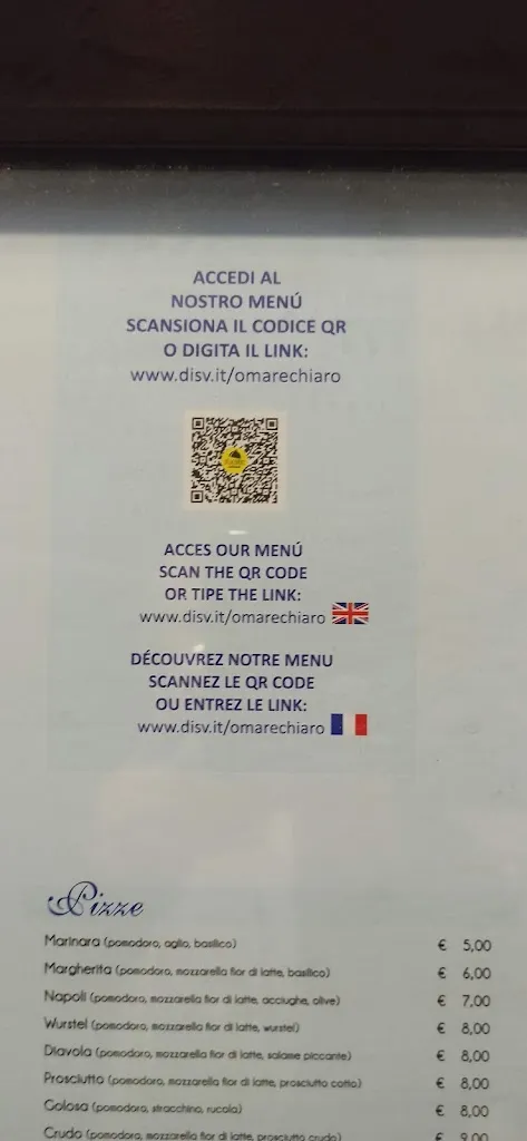 Menu_Ristorante Pizzeria 'O Marechiaro_Taggia_image_4