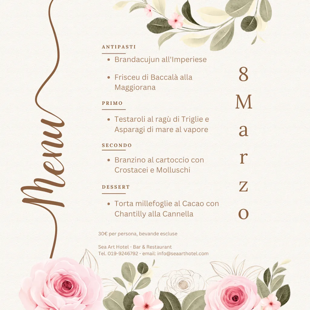 Menu_Sea Art Bar & Restaurant_Vado Centro_image_1