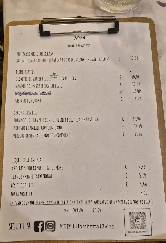 Menu_L'Osteria Du Chicchinettu_Varese Ligure_image_1