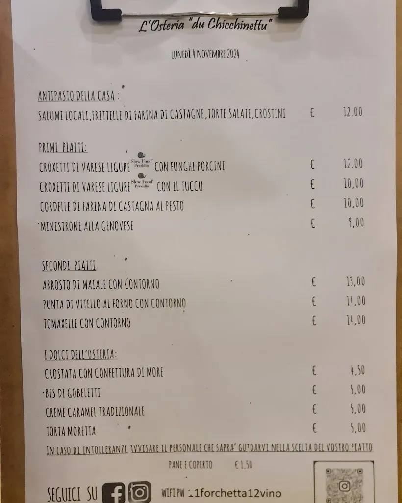 Menu_L'Osteria Du Chicchinettu_Varese Ligure_image_3