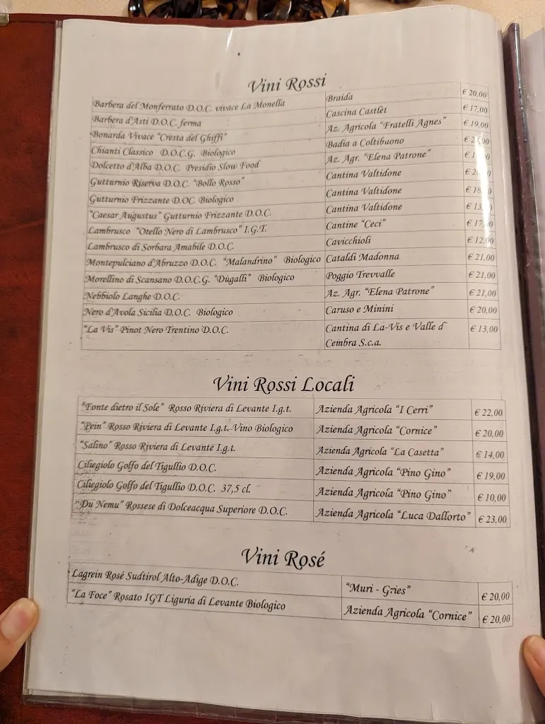 Menu_Albergo Ristorante Amici_Varese Ligure_image_1