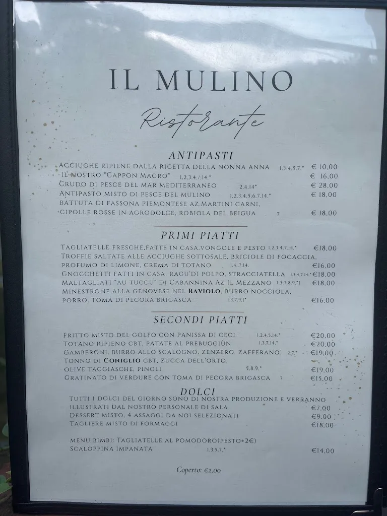 Menu_Ristorante Il Mulino_Varazze_image_1