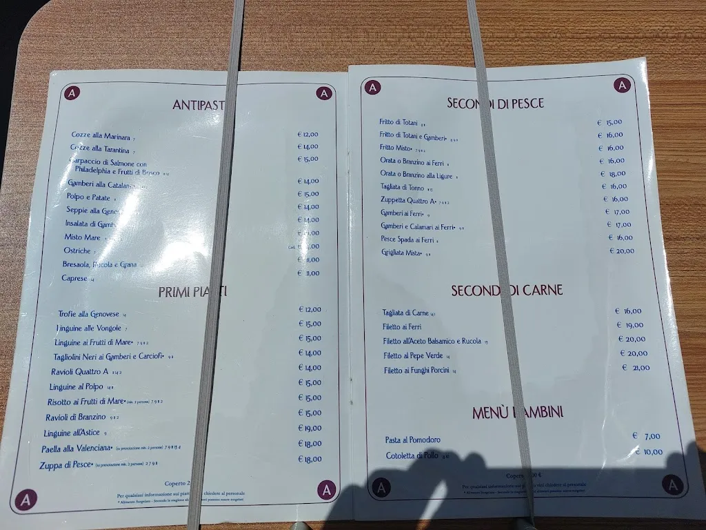 Menu_Ristorante Quattro A_Varazze_image_4