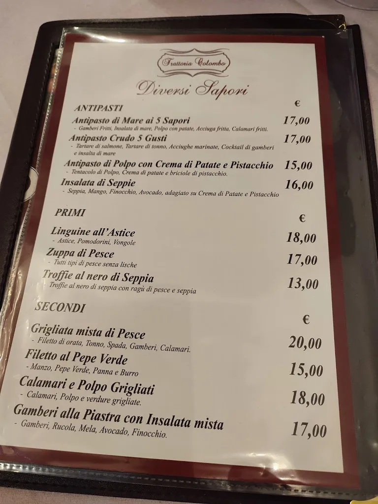 Menu_Trattoria Colombo Varazze_Varazze_image_2