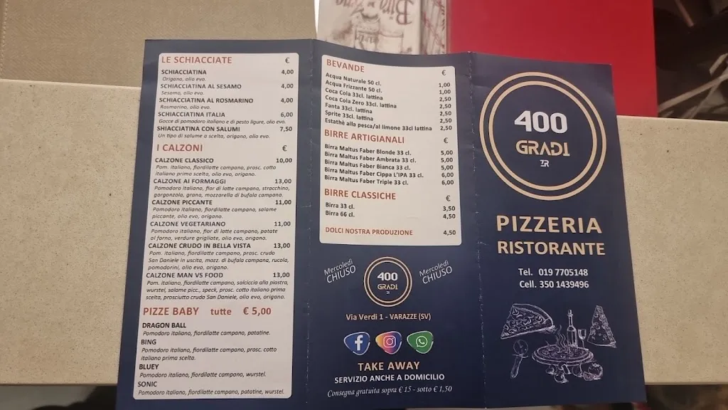 Menu_400 Gradi Pizzeria Ristorante_Varazze_image_2