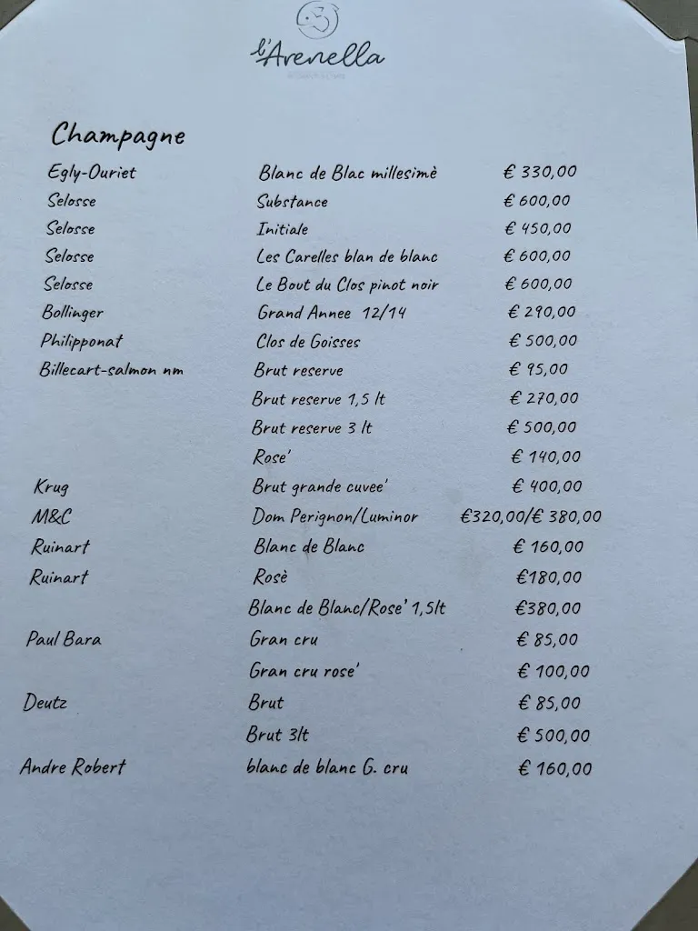 Menu_L'Arenella ristorante sul mare_Zoagli_image_1