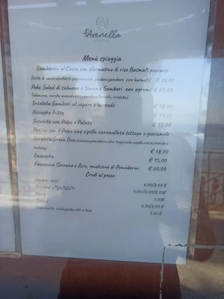 Menu_L'Arenella ristorante sul mare_Zoagli_image_4