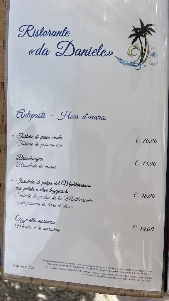 Menu_Ristorante Da Daniele_Ventimiglia_image_1