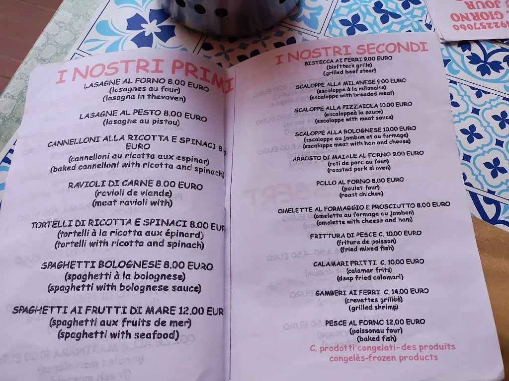 Menü_Ristorante Centrale 2000_Ventimiglia_Bild_3