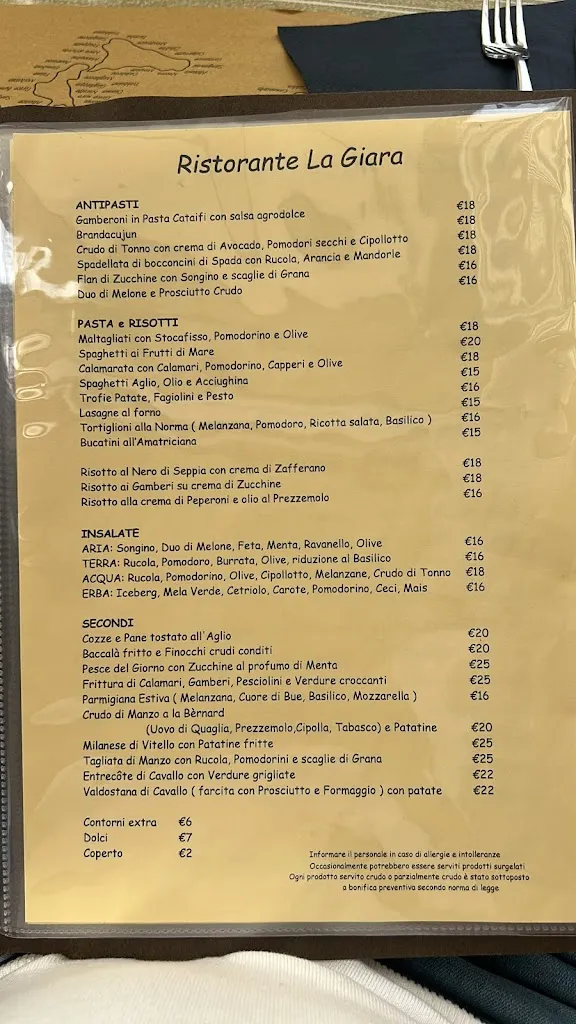 Menu_Ristorante Pizzeria La Giara_Ventimiglia_immagine_1
